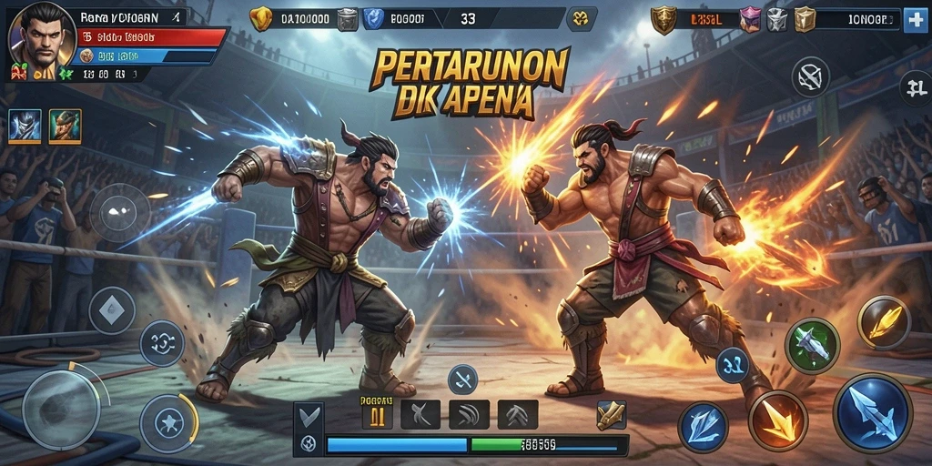 Screenshot utama menampilkan pertarungan intens dalam 33L.