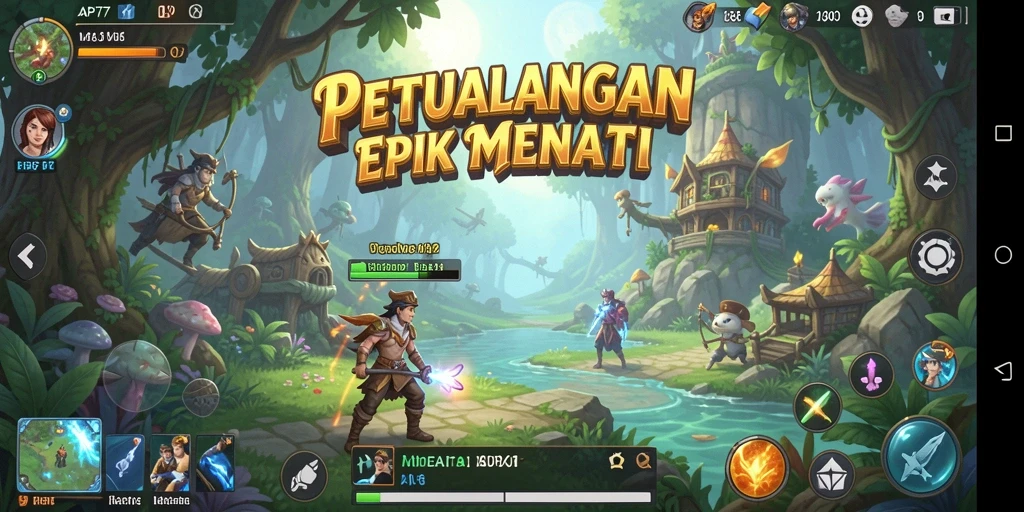 Gameplay menegangkan dalam dunia petualangan yang menarik.