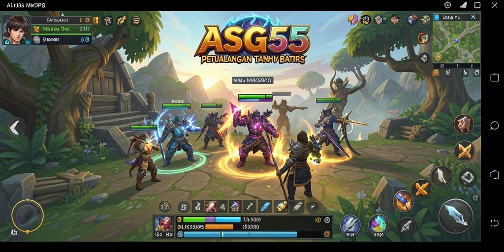 Gameplay seru dengan karakter dan lingkungan yang kaya di ASG55.