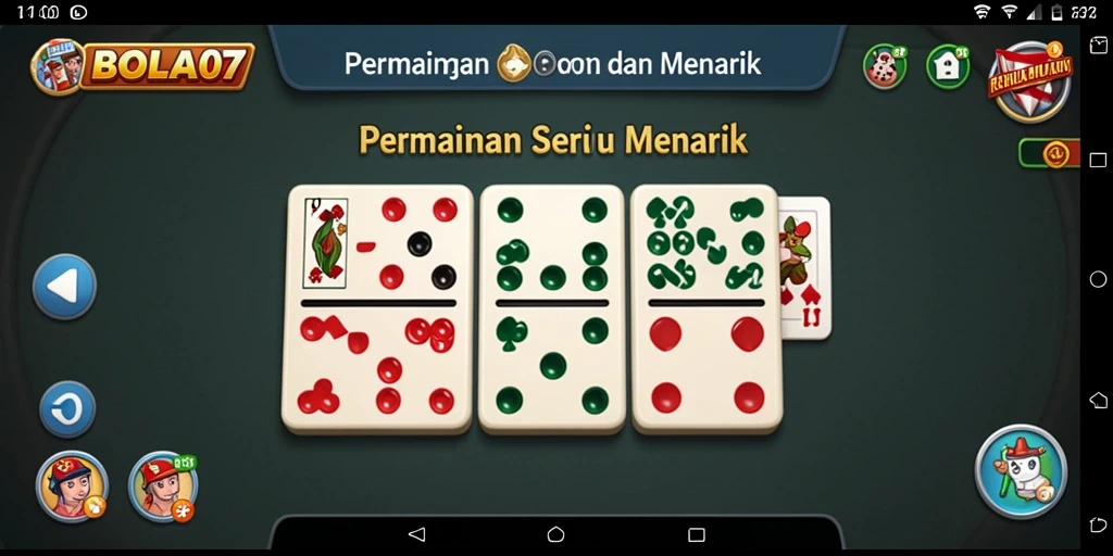 Tampilan gameplay BOLA07 yang seru dan interaktif.