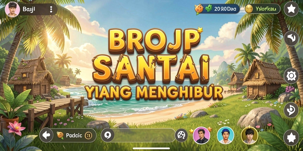Gameplay BROJP yang menghibur dengan grafis cerah dan penuh warna.