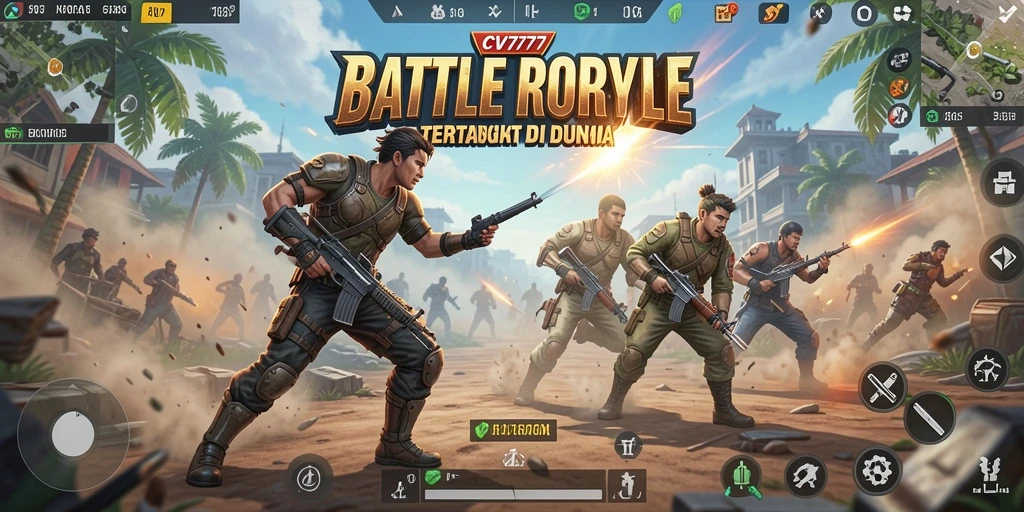 Gameplay seru dalam CV777 dengan pertempuran menegangkan di arena Battle Royale.