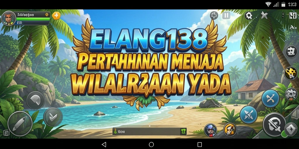 Tampilan gameplay menarik dari ELANG138 yang menunjukkan pertahanan di medan perang.