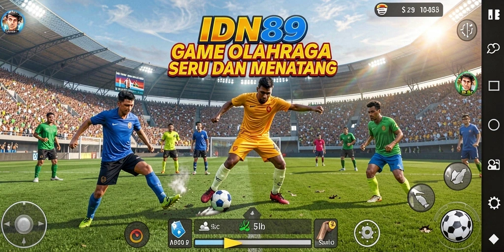 Tampilan gameplay seru dalam IDN89 yang memukau.