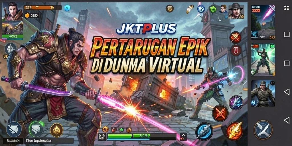 Gameplay JKTPLUS menampilkan pertarungan seru dan aksi menegangkan.
