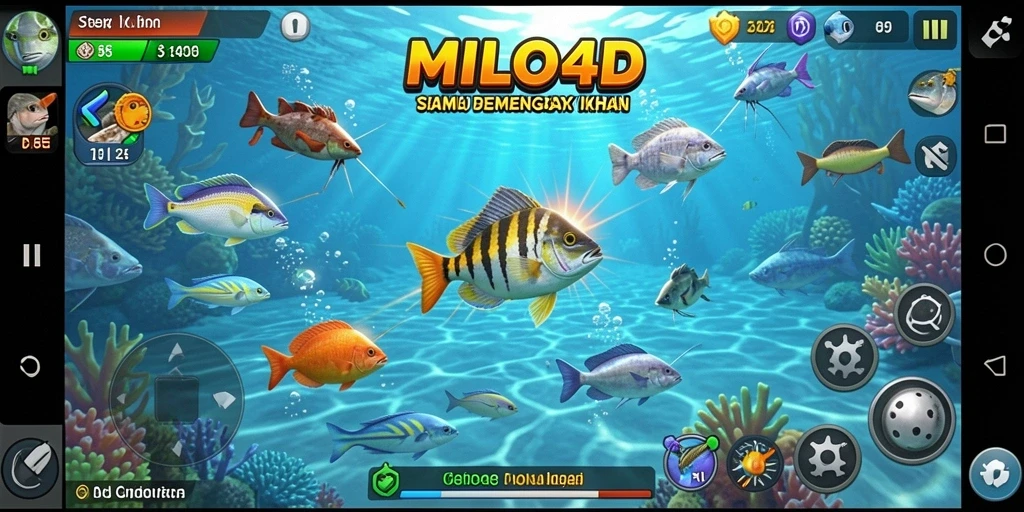 Gameplay seru dari MILO4D saat menembak ikan dengan strategi.