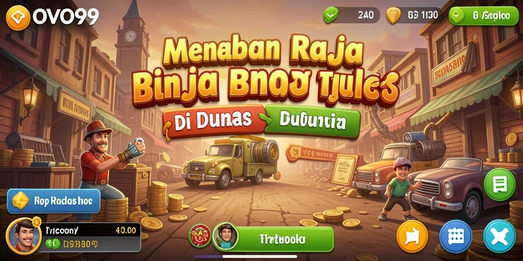 Tampilan permainan OVO99 yang menampilkan keseruan bisnis Tycoon.