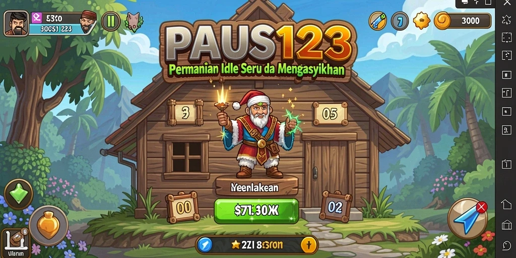 Tangkapan layar utama PAUS123 menampilkan gameplay seru dan menawan.