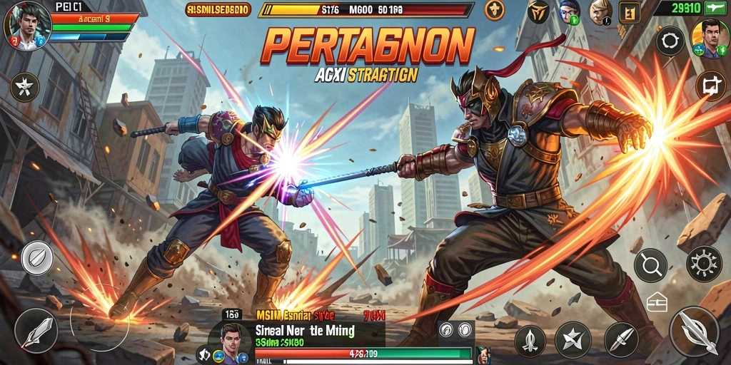 Tangkapan layar PG11 menampilkan aksi seru dalam pertempuran yang intens.