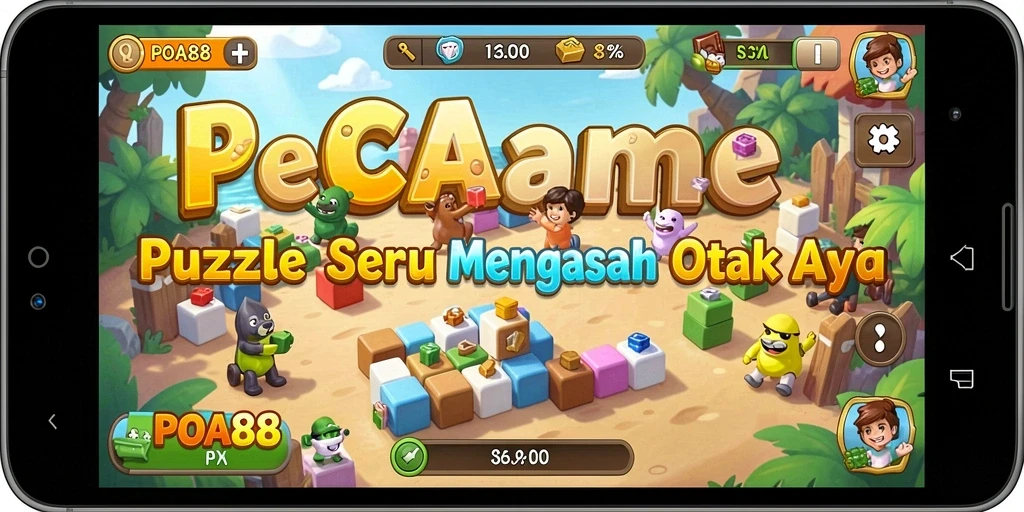 Penampilan gameplay menantang dalam game Puzzle POA88.