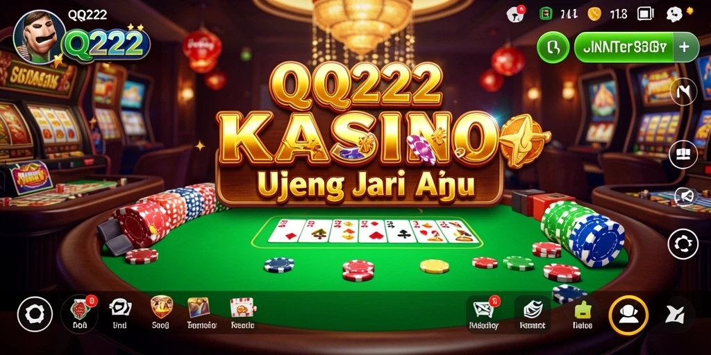 Tampilan menarik dari gameplay QQ222 dengan suasana Kasino yang mengasyikkan.