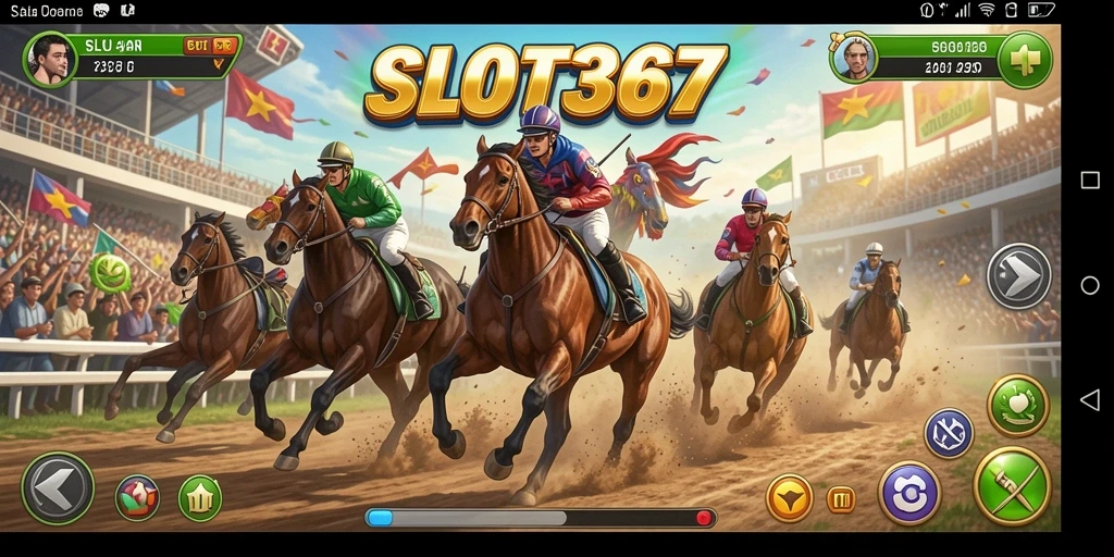 Screenshot yang menunjukkan gameplay Racing yang memukau