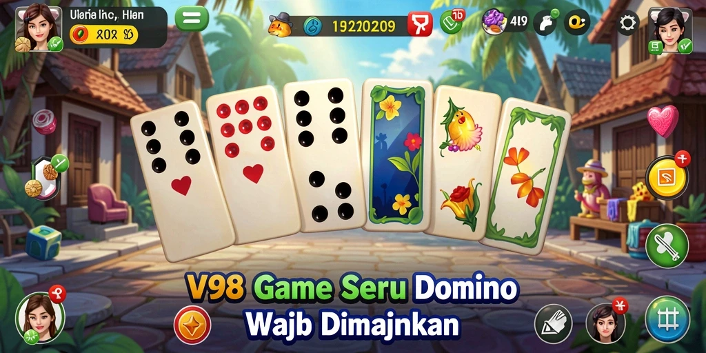Tampilan screenshot V98 menunjukkan gameplay Dominion yang seru dan interaktif.