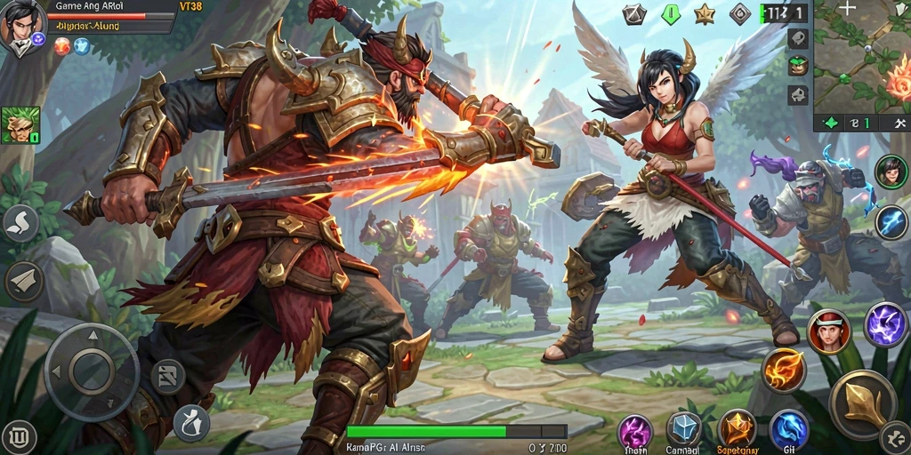 Tampilan gameplay VT38 yang menegangkan dalam dunia ARPG.