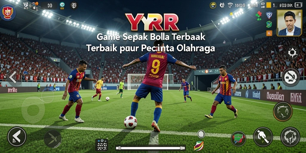 Tampilan gameplay seru dari game sepak bola YYRR