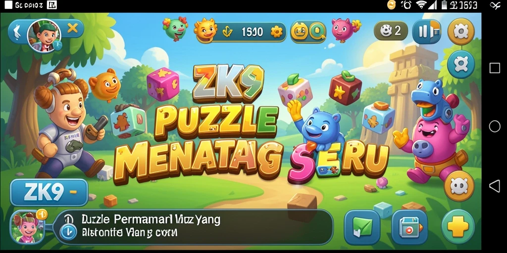 Tampilan gameplay ZK9 dengan tantangan puzzle yang mengasyikkan.